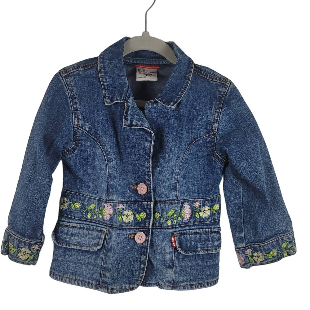 Levis Jeans For Girls Embroidered Denim GIRLS Jacket 3T
